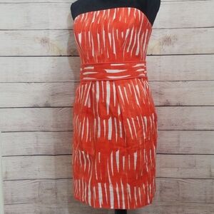 Milly of New York Strapless Dress Poppy